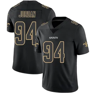 Nike Men's New Orleans Saints Cameron Jordan #94 Black Game Jersey