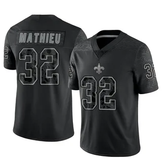 Nike Men's New Orleans Saints Tyrann Mathieu #32 Vapor F.U.S.E. Limited Black  Jersey